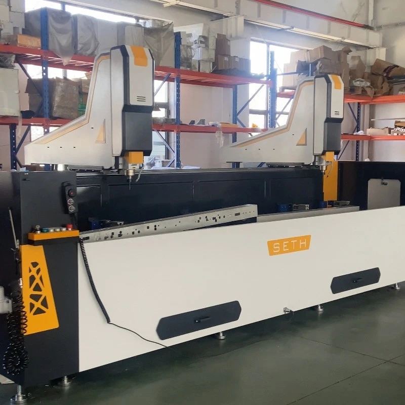 Aluminum CNC Double Station Drilling Milling Machine
